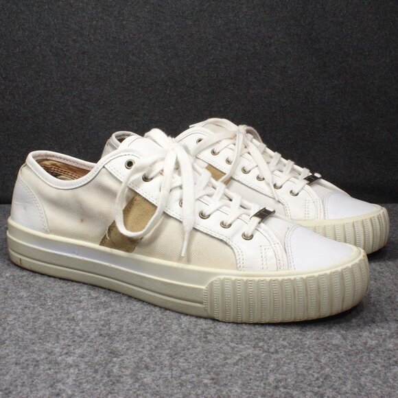 PF Flyers Made in USA Center Lo Ball and Buck Collab RARE White Men's Size 10.5 - Picture 1 of 16